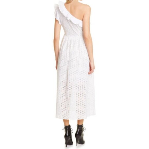 Batsheva JUDE White Eyelet One-Shoulder Dress - 16 - Picture 15 of 16